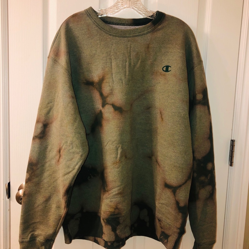 Champion oversized crewneck tye dye